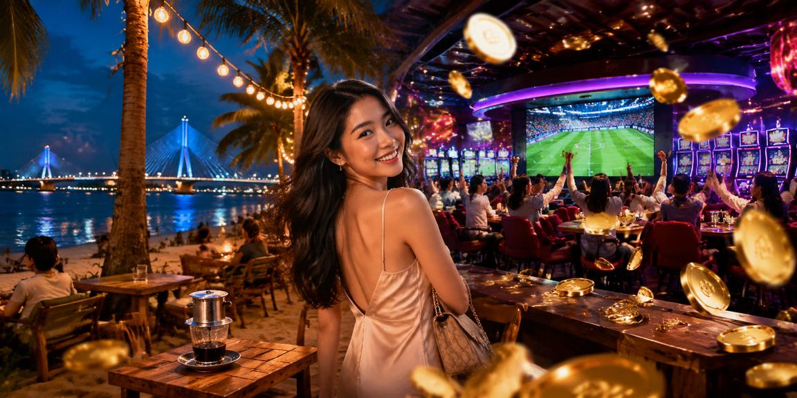 Người dùng Cần Thơ ngồi cà phê theo dõi casino và đặt cược trực tuyến