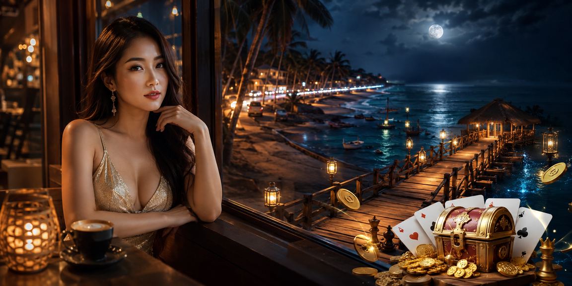 Người chơi card game tại quán cà phê Mũi Né thư giãn buổi chiều